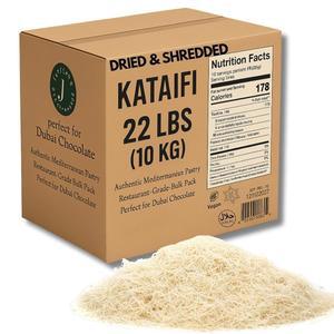 두바이 카다이프용 자티스 카타이피 드라이 초콜릿 페이스트리, 파쇄 도우(22파운드(10kg)) 케이터링 쿠나파, 필로 레스토랑용 10kg(22파운드(10kg) 바, u2013 및 중동 나페, 벌크