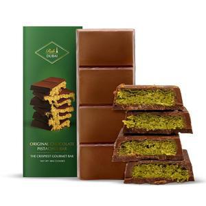 초콜릿 - 3.5온스 바삭한 피스타치오 딜라이트로 가장 완벽한 두바이 바 고메 나페로 카다이프 피스타치오