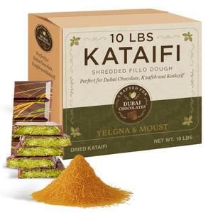 두바이 옐그나 페이스트리, 카다이프 머스트 (151인분) 10파운드에 적합합니다. 앤 나페, 필로 초콜릿, 분쇄 카타이피 도우