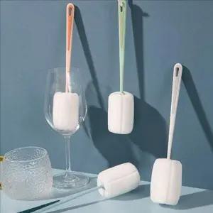 실리콘 컵 세척솔 스펀지 텀블러 세척솔 젖병 물병