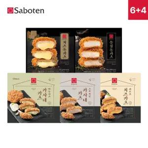 사보텐 일본 정통 수제 돈까스 등심 6팩+오리지널 카사네 4팩
