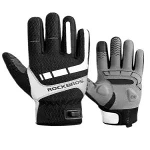 충전식 열선 겨울 낚시 손가락 발열장갑 충전장갑 오토바이 동계 발열 블랙