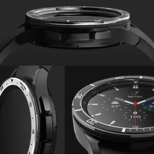 삼성 갤럭시 워치 6 클래식용 시계 베젤 링 스테인리스 스틸 타임스케일 커버 범퍼 케이스 액세서리 43mm 4