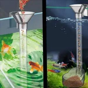 대롱 어항 급여기 물고기밥 수조 급여기 관상어 먹이