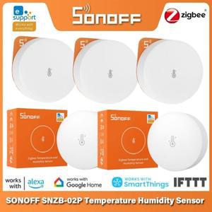 SONOFF SNZB-02P SNZB 02P 지그비 온습도 센서 소노프 ZB 브리지-P 온도계 감지기 스마트 홈 이웰링크 지원