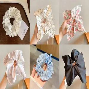 프렌치 곱창밴드 헤어 스크런치 6종