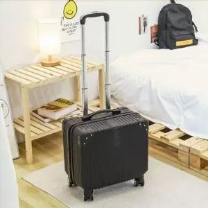 네모난 미니 캐리어 기내용 여행용 18형 불가능한 한글 90바이트-WF...