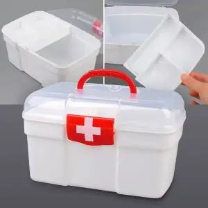 가정용 약상자 약통 약보관함 구급함 2단 구급상자