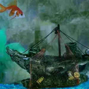 어항난파선 장식 어항장식품 수조 수조꾸미기