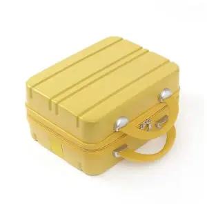 [콩심팥심]미니 보조 기내 옐로우 레디백 하드 여행가방 캐리어