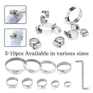 5-10개 조절 가능한 자동차 연료 튜브 파이프 클램프 스테인리스 스틸 스크류 밴드 호스 웜 기어 플라이어