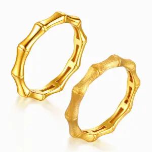 [한국금다이아몬드] 순금 반지 유광 무광 대나무 24K 3.75g 2종 택 1