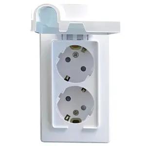 표준 화장실 욕실 방수 방우형 콘센트 2구 덮개 커버 세탁실 주방 베란다