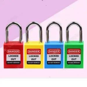 락아웃 스틸 패드 락 안전 자물쇠 잠금 개별키