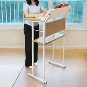 서서 공부하는 척추 건강 졸음 방지 스탠딩 책상
