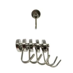 180도 회전 네오디움 자석 후크 대형 5p 고리 걸이