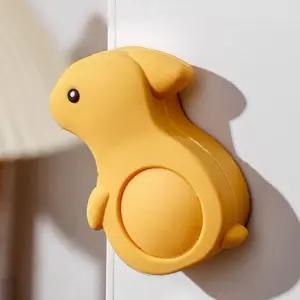 문닫힘 방지 노랑 토끼 손끼임 도어 방문 스토퍼 문고정 장치 문쾅