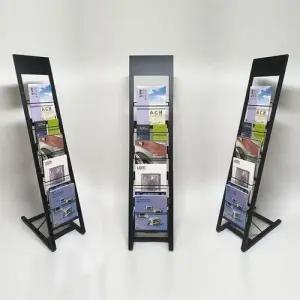 거치대 전단지 팜플렛 잡지 1열 5단 BK 카달로그 꽂이 WFLX71V