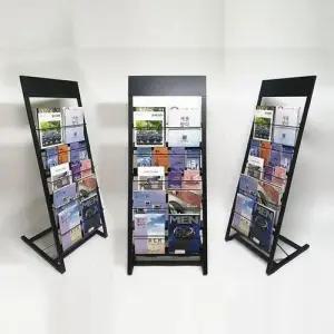 카달로그 팜플렛 2열 5단 거치대 잡지 꽂이 BK 전단지 WFLX71X