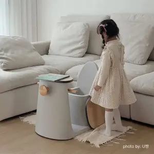 키즈 바이크 스툴  다용도 수납 서랍장 원목 책상