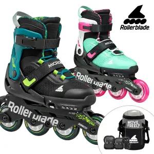 롤러블레이드 아동 인라인스케이트 마이크로블레이드 XT 가방+보호대 유아 어린이 인라인 신발항균건조기