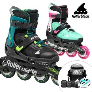 롤러블레이드 아동 인라인스케이트 마이크로블레이드 XT 가방+보호대+헬멧 유아 어린이 인라인 신발항균건