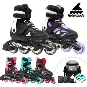 롤러블레이드 아동 인라인스케이트 마이크로블레이드 가방+보호대+헬멧 유아 어린이 인라인 신발항균건조기