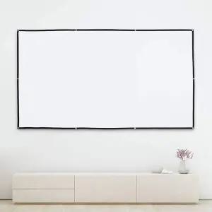 휴대용 빔스크린 16대9비율 265x150cm 대형스크린 가정용스크린