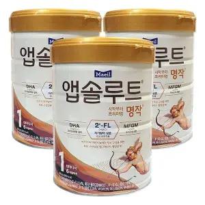 앱솔루트 명작 분유 1단계 800g, 3개