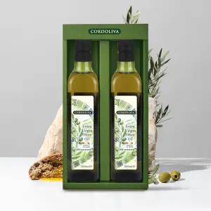 코르도리바 엑스트라버진 올리브오일 500ml 2구 선물세트 [7개 구매시 1개 추가발송]