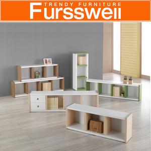 품질인증자재/ 퍼스웰 모서리둥근 1단책장1200 일반형(GA_011)