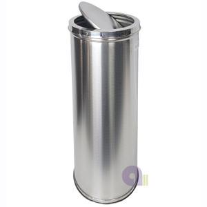 뱅뱅이스텐휴지통/27L/스윙형휴지통/스텐쓰레기통/뱅뱅이휴지통/스윙형스텐휴지통/원형스텐휴지통/국내생산
