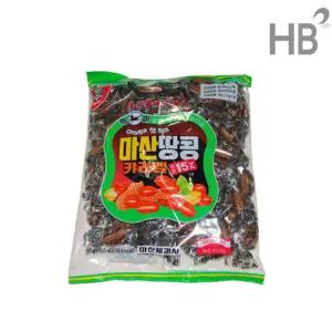 마산 땅콩카라멜 500g 1박스(10봉) / 흑마표 간식 캔디 땅콩맛