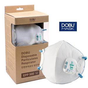 보형물 접이식 1급 방진마스크 도부 KF94인증 5중필터 밀착포 EPP-500 KF94 HEPA 필터 배기 밸브 도부라이프텍
