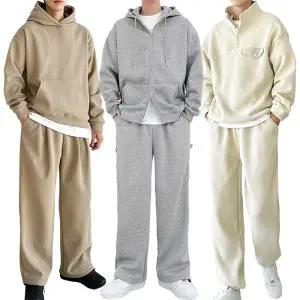 남녀공용 트레이닝복세트/기모/츄리링복/후드/빅사이즈/맨투맨/셋업/운동복