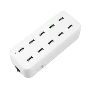 Coms 10포트 멀티충전기 White QC 2.0 LS415