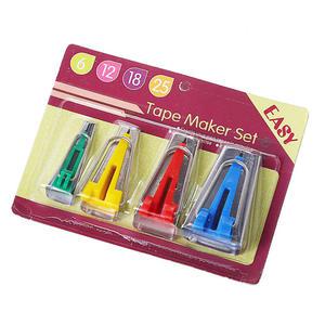 바이어스 테이프 메이커 4종 세트 6mm 9mm 12mm 18mm 25mm 50mm 재봉용품