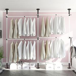 고정식 튼튼한행거 헹거 4단 38mm (블랙앤화이트)