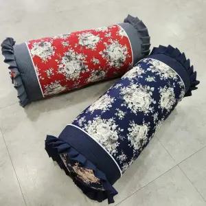 꽃다발 캔디베개 둥근 베개커버 원형 사탕커버 어르신 할머니