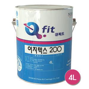 [노루페인트] 외부용 수성페인트 이지텍스 200 4L 백색 무광