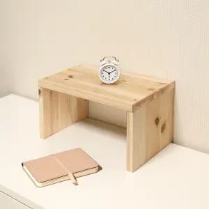 원목 양발이 선반 1단 310 삼나무 ㄷ자선반 인서트 틈새 공간활용 받침대 미니 수납장 피규어 진열장 주문제작