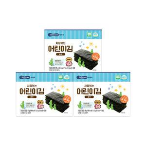 [베베쿡] 처음먹는 어린이김 순수 3박스 (30봉) 아기 반찬