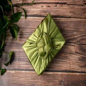 우성보자기 공단보자기 쑥색(10장)