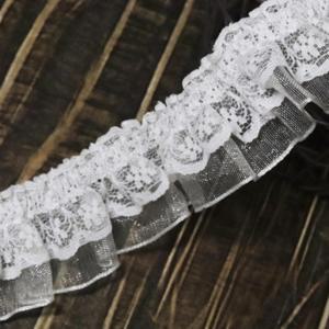 (1마)이중 미니프릴 3색 폭넓이 3cm [주름 레이스 원단]