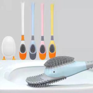 욕실 러블리 오리 부착형 화장실 깔끔 청소 벽걸이 변기솔