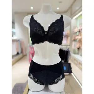 [와코루](광주신세계)부유방까지~잡아주는 홑겹 면싱 풀컵 보정 브래지어+거들형 햄 팬티세트(WBR1963CD...