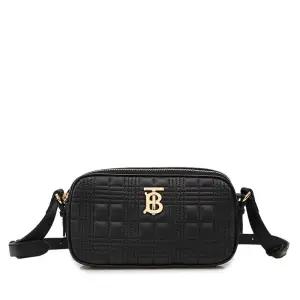 [중고명품] 블랙 TB 롤라 카메라 금장 체인 미니 크로스백