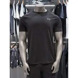[언더아머](대전신세계) 남성 UA Tech 기본 반팔 티셔츠 헬스 스포츠 운동 트레이닝 1326413 블랙