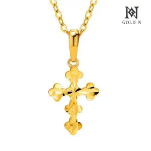 골드앤 순금 24K 크로스 레이 목걸이 소_2.1g