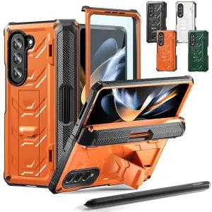 갤럭시Z폴드5 Z폴드3 제트지 힌지보호 s펜수납 아머 하드 거치대 범퍼 핸드폰 케이스